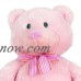 Russ My First Teddy Bear - Large, 22" Plush (Pink)   